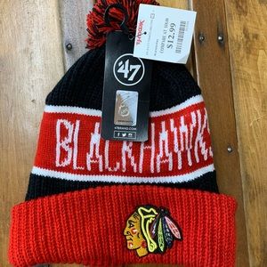 Chicago Blackhawks Knit Pom Pom Hat